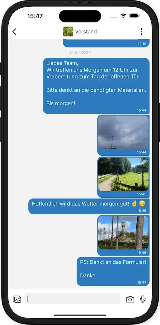 Die wichtigsten Bereiche auf einen Blick Hell