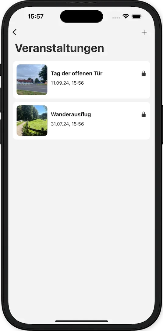 Daten & Inhalte Screenshot Hellmodus